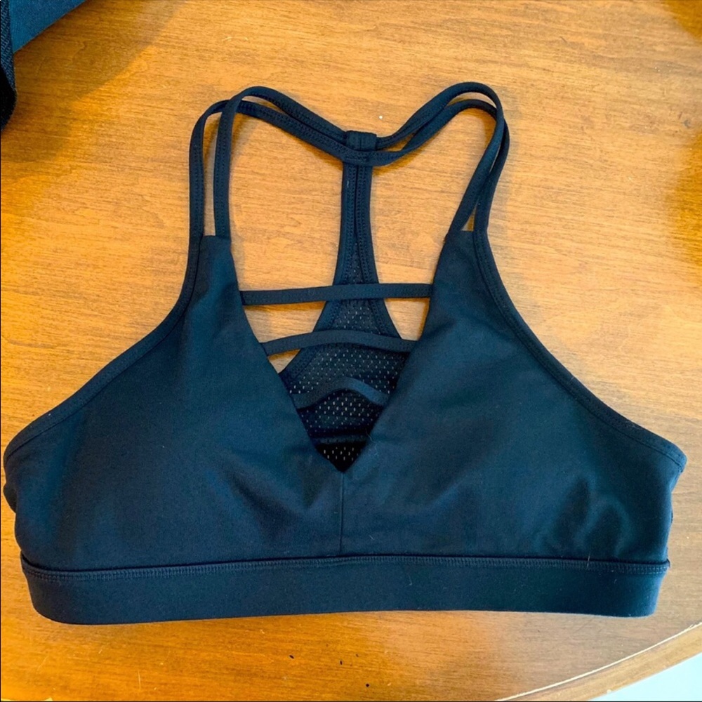 Black Zyia Grid Bra
